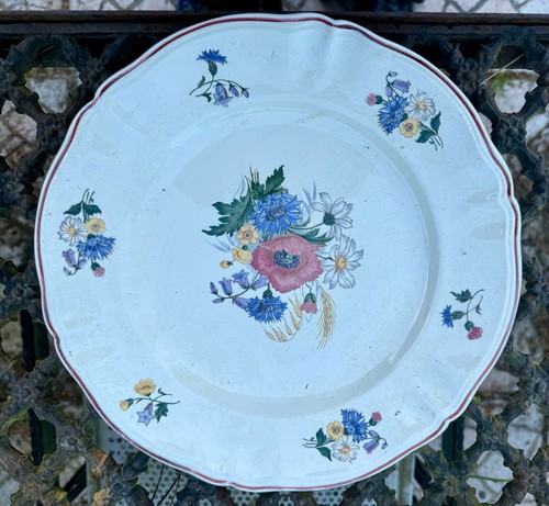 Plat service faïence - ,