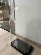 Grand Globe En Verre Pour Pendule 4 Colonnes Bois