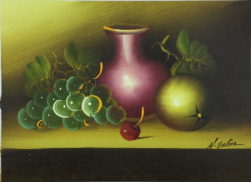 Nature morte huile sur toile