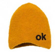 COP COPINE : HIVER 2018-2019 : bonnet brodé mod LAPONIE T.U moutarde (-20%)