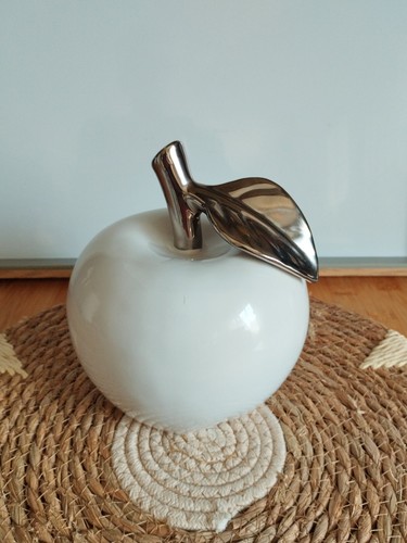 Pomme céramique blanche - en,