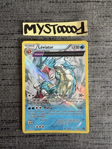 Carte pokémon leviator - carte, 21/98