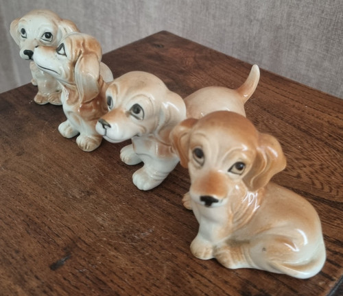 Lot figurines chiens chiots - 4,