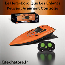 Jouet Bateau RC Étanche Télécommandé Pour Enfants, Courses Rapide Dans Piscine