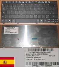 Clavier Qwerty Espagnol ACER Aspire One 751H  ZA3 9Z.N3C82.00S  AEZA3P00010 Noir