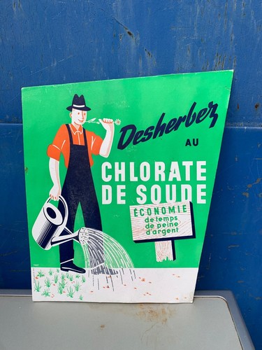 Ancienne plaque publicitaire - plaque,