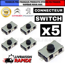 x5 SWITCH BOUTON INTERRUPTEUR CLÉ TÉLÉCOMMANDE PLIP ✅PEUGEOT-CITROEN TOP QUALITÉ
