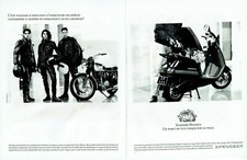 publicité Advertising 1221 1990  les scooters Peugeot point vue unique ville 2p