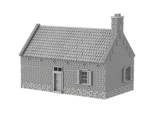 Hougoumont house 3d printed - house,