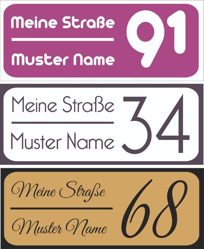 Panneau numéro maison - de,