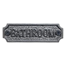 Plaque de porte salle de bain