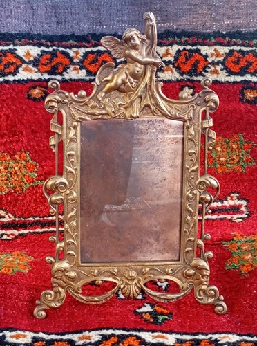 Ancien grand cadre bronze - ancien, en