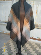 chale ancien en laine fine