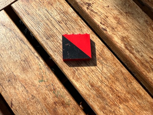Lego train panel - lego, rouge