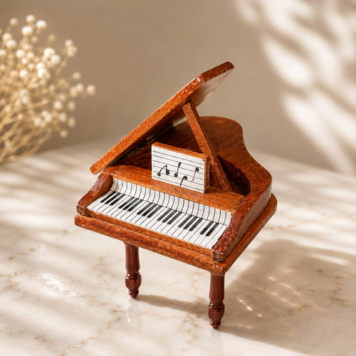 Petit piano miniature bois - petit, en