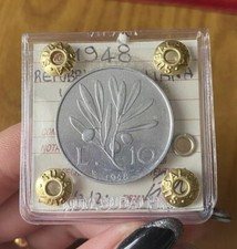 Repubblica Italiana 10 Livres Olivier 1948 Pas Commun Scellé Spl Subalpina