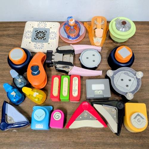 Lot paper punch craft - paper,