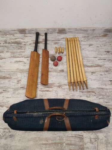 Jeu cricket vintage batte - de,