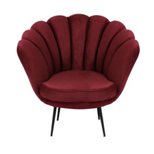Fauteuil chaise en velours