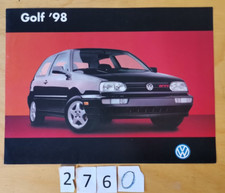 VW GOLF CL GTI GTI VR6 Prospectus Mexique Espagnol 2 pages 1998