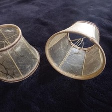 2 anciens abat jour  lampe  applique   ancien fixation sur ampoule 