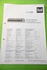 Manuel De Service Pour Dual CV