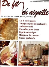 De fil en aiguille N°23 point de croix abécédaires Véronique Enginger