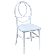 Chaise Blanc Avec Coussin Cuir