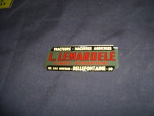 STICKER NEUF D EPOQUE TRACTEURS MACHINES AGRICOLES L . LEMARDELE - BELLEFONTAINE