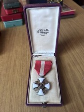 Médaille Croix de Chevalier de La Couronne Vittorio Emanuele Avec Scellée
