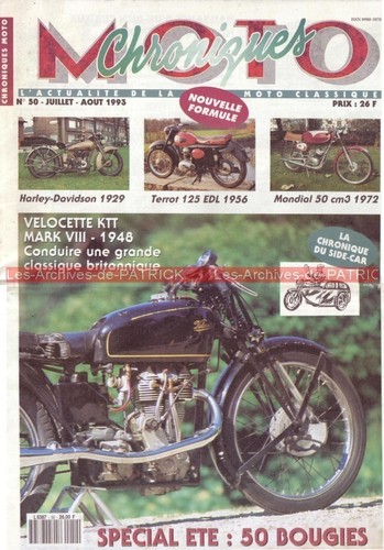 Chroniques moto velocette - chroniques, 50