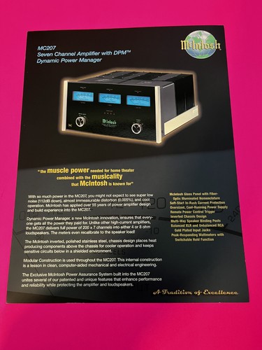 Mcintosh mc207 color brochure - mc207,