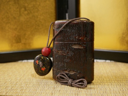 Inro japonais ancien motif