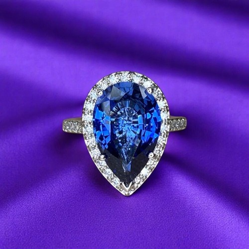 Bague diamant taille poire - , de