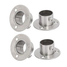 Armoire penderie acier inox Support tige fer bride ø 22,5mm 4pcs