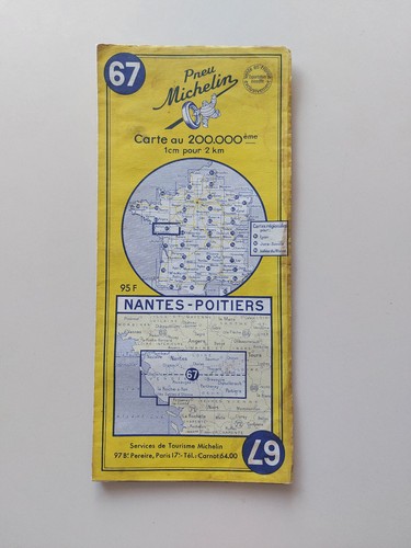Ancienne carte michelin 67 - carte, n°67