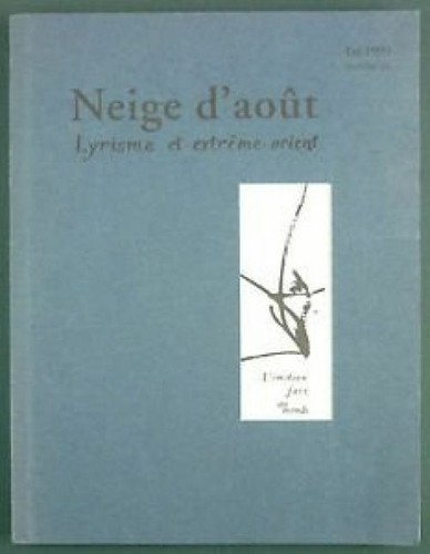 Neige aout lyrisme et - d'aout,,