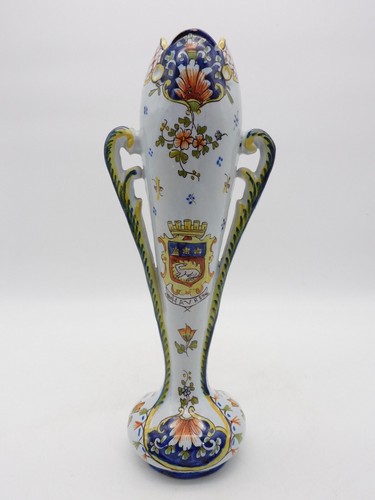 Ancien vase faience - en, decor