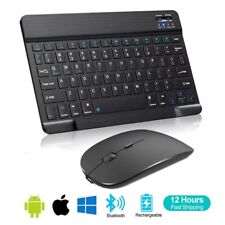 Pack Souris et Clavier AZERTY Sans Fil Compatible PC Tablette Téléphone Ordi