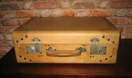 Bagage ancien valise bois - bagage, &