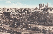 Carte postale ancienne AISNE LAON 36 cuve saint-vincent