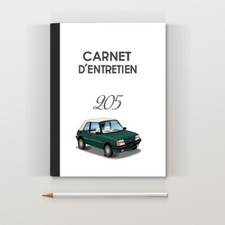Carnet d'entretien Peugeot 205