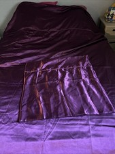Housse De Couette Toucher Satin Violet Couture Tissu Tissus Upcycling DIY