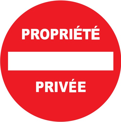 Panneau alu propriété - panneau, "propriété