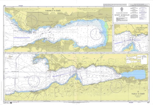 Carte maritime golfe - carte, du