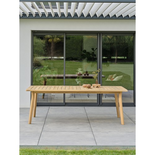 Table jardin bois liso - table,