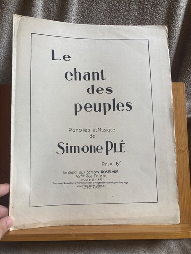 Simone plé chant des - le,