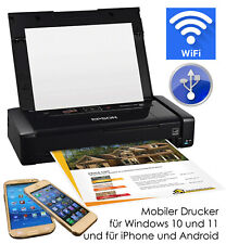 Epson WF-100W Wifi USB WLAN Imprimante Mobile Pour Windows 10 11 Android + Ios