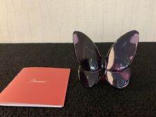 Papillon violet en cristal de Baccarat