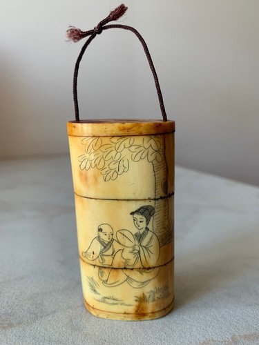 Japanese inro box kimono - inro,